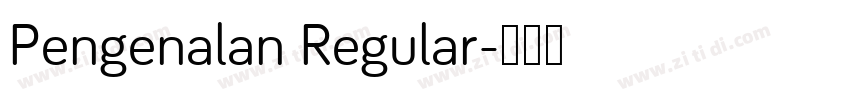Pengenalan Regular字体转换